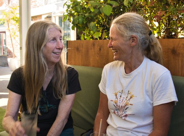 Fiona and Jo Permaculture teachers