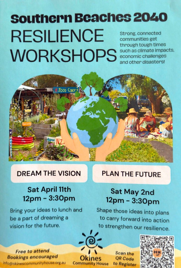 Southern Beaches Resilience Workshops poster