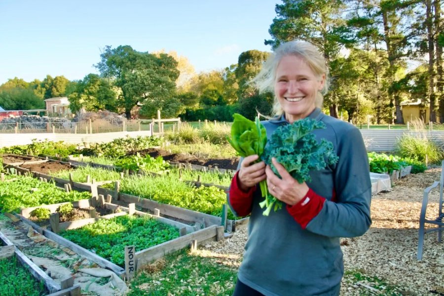 Jo Dean in City Seeds Community Garden